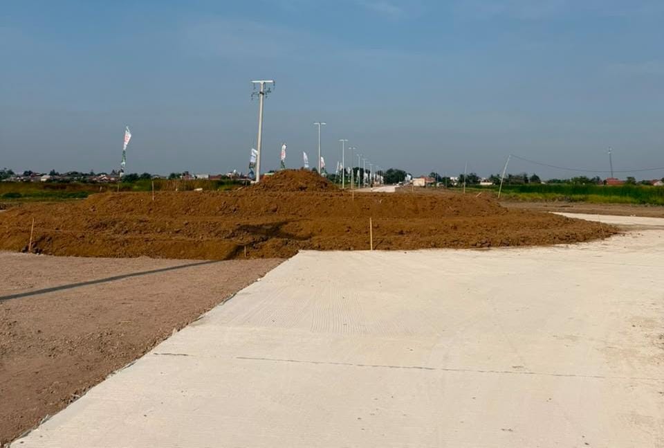 Proses Pembuatan Bundaran Green Ubud Cikarang